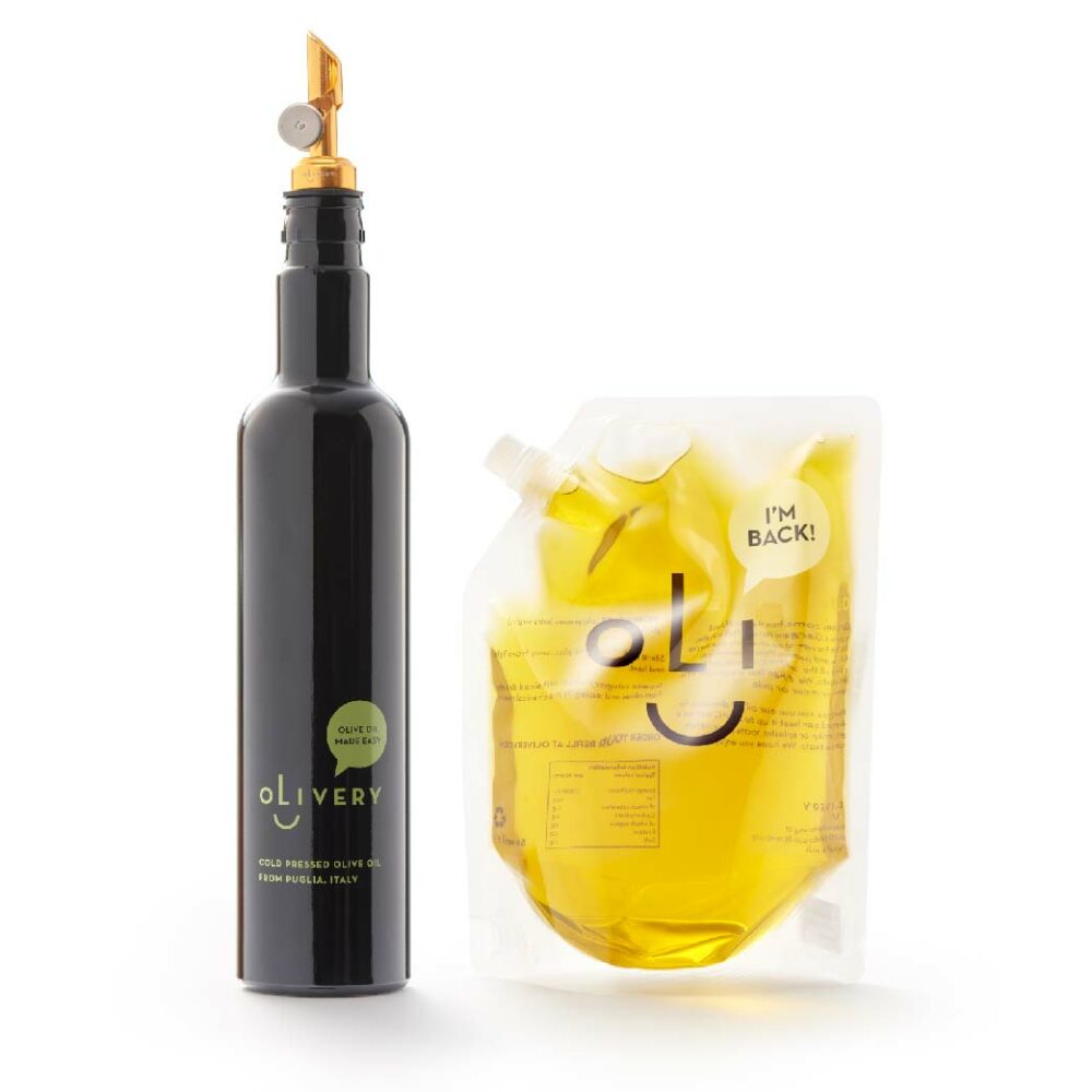 olivery starter kit + 1 refill Olivery olijfolie